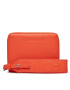 Calvin Klein Голям дамски портфейл Gracie Wallet W/Strap Md K60K611387 Оранжев - Pepit.bg