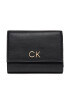 Calvin Klein Голям дамски портфейл Re-Lock Trifold Md K60K608994 Черен - Pepit.bg