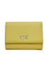 Calvin Klein Голям дамски портфейл Re-Lock Trifold Md K60K608994 Жълт - Pepit.bg