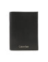 Calvin Klein Голям мъжки портфейл Ck Concise Trifold 6Cc W/Detiach K50K510588 Черен - Pepit.bg