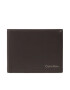 Calvin Klein Голям мъжки портфейл Duo Stitch Bifold 5cc W/Coin L K50K510322 Кафяв - Pepit.bg