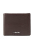 Calvin Klein Голям мъжки портфейл Minimalism Bifold 5Cc W/Coin K50K509616 Кафяв - Pepit.bg