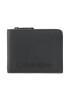 Calvin Klein Голям мъжки портфейл Rubberized Bifold Half Z/A K50K509600 Черен - Pepit.bg