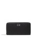 Calvin Klein Голям дамски портфейл Re-Lock Slim Z/A Wallet Lg Perf K60K609485 Черен - Pepit.bg