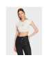 Calvin Klein Jeans Блуза J20J220709 Бял Cropped Fit - Pepit.bg