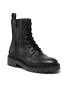 Calvin Klein Jeans Боти Combat Mid Laceup Boot W Zip YW0YW00417 Черен - Pepit.bg