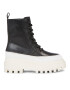 Calvin Klein Jeans Боти Flatform Lace Up Boot Lth YW0YW01110 Черен - Pepit.bg