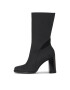 Calvin Klein Jeans Боти Heel Zip Boot Lth Wn YW0YW01113 Черен - Pepit.bg