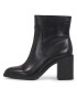 Calvin Klein Jeans Боти Mid Block Heel Boot Lth Wn YW0YW01259 Черен - Pepit.bg