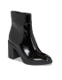 Calvin Klein Jeans Боти Mid Block Heel Boot Naplak Wn YW0YW01258 Черен - Pepit.bg