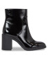 Calvin Klein Jeans Боти Mid Block Heel Boot Naplak Wn YW0YW01258 Черен - Pepit.bg