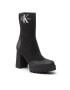 Calvin Klein Jeans Боти Platform Boot Sock YW0YW00726 Черен - Pepit.bg