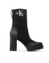 Calvin Klein Jeans Боти Platform Boot Sock YW0YW00726 Черен - Pepit.bg