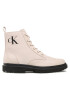 Calvin Klein Jeans Ботуши Lug Laceup Boot YM0YM00562 Бежов - Pepit.bg