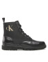 Calvin Klein Jeans Ботуши Lug Laceup Boot YM0YM00562 Черен - Pepit.bg