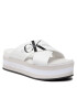 Calvin Klein Jeans Чехли Faltform Sandal Crisscross YW0YW00562 Бял - Pepit.bg