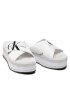 Calvin Klein Jeans Чехли Faltform Sandal Crisscross YW0YW00562 Бял - Pepit.bg