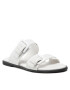 Calvin Klein Jeans Чехли Flat Sandal Twostraps Rub YW0YW00537 Бял - Pepit.bg