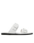 Calvin Klein Jeans Чехли Flat Sandal Twostraps Rub YW0YW00537 Бял - Pepit.bg