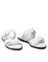 Calvin Klein Jeans Чехли Flat Sandal Twostraps Rub YW0YW00537 Бял - Pepit.bg