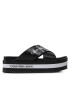 Calvin Klein Jeans Чехли Flatform Sandal Crisscross YW0YW00562 Черен - Pepit.bg