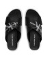 Calvin Klein Jeans Чехли Flatform Sandal Crisscross YW0YW00562 Черен - Pepit.bg