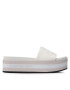 Calvin Klein Jeans Чехли Flatform Sandal Slide YW0YW00563 Бежов - Pepit.bg