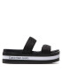 Calvin Klein Jeans Чехли Flatform Sandal Twostraps YW0YW00561 Черен - Pepit.bg