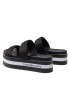 Calvin Klein Jeans Чехли Flatform Sandal Twostraps YW0YW00561 Черен - Pepit.bg