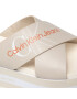 Calvin Klein Jeans Чехли Platform Sandal Crisscross YW0YW00562 Бежов - Pepit.bg