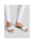 Calvin Klein Jeans Чехли Flat Sandal Hw Lth YW0YW00543 Бял - Pepit.bg