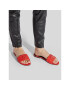 Calvin Klein Jeans Чехли Flat Sandal Hw Lth YW0YW00543 Червен - Pepit.bg