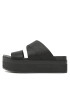 Calvin Klein Jeans Чехли Flatform Sandal Webbing YW0YW00966 Черен - Pepit.bg