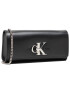 Calvin Klein Jeans Дамска чанта Clutch W/Chain K60K607484 Черен - Pepit.bg