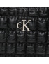 Calvin Klein Jeans Дамска чанта Crescent Buckle Sholuder Bag K60K611037 Черен - Pepit.bg