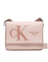 Calvin Klein Jeans Дамска чанта Sculpted Boxy Flap Xbody Dyn K60K609314 Розов - Pepit.bg