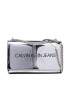 Calvin Klein Jeans Дамска чанта Sculpted Conv E/W Flap Silver B K60K608842 Сребрист - Pepit.bg