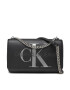 Calvin Klein Jeans Дамска чанта Sculpted Conv E/W Flap Silver K60K608379 Черен - Pepit.bg