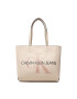 Calvin Klein Jeans Дамска чанта Sculpted Shopper 29 Mono K60K608374 Бежов - Pepit.bg