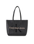 Calvin Klein Jeans Дамска чанта Sculpted Shopper29 Mono K60K610276 Черен - Pepit.bg