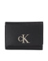 Calvin Klein Jeans Дамски портфейл Minimal Monogram Med Trifold T K60K611237 Черен - Pepit.bg