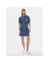 Calvin Klein Jeans Дънкова рокля Darted Denim Shirt Dress J20J222461 Тъмносин Slim Fit - Pepit.bg