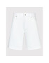 Calvin Klein Jeans Дънкови шорти J20J218808 Бял Straight Fit - Pepit.bg