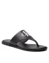 Calvin Klein Jeans Джапанки Flat Sandal Toe Slide Lth YW0YW00538 Черен - Pepit.bg