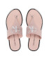 Calvin Klein Jeans Джапанки Flat Sandal Toe Slide Lth YW0YW00538 Розов - Pepit.bg