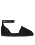 Calvin Klein Jeans Еспадрили Ankle Espadrille YW0YW01027 Черен - Pepit.bg