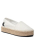 Calvin Klein Jeans Еспадрили Flatform Espadrille YW0YW00661 Бял - Pepit.bg