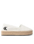 Calvin Klein Jeans Еспадрили Flatform Espadrille YW0YW00661 Бял - Pepit.bg