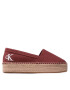 Calvin Klein Jeans Еспадрили Flatform Espadrille YW0YW00661 Бордо - Pepit.bg