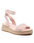 Calvin Klein Jeans Еспадрили Sporty Wedge Sandal Ankle Clip YW0YW00567 Розов - Pepit.bg